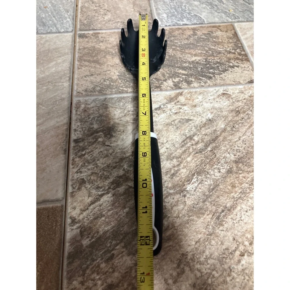 Betty Crocker Black Nylon Pasta Server Spaghetti Fork Ergonomic Handle 12 Inch